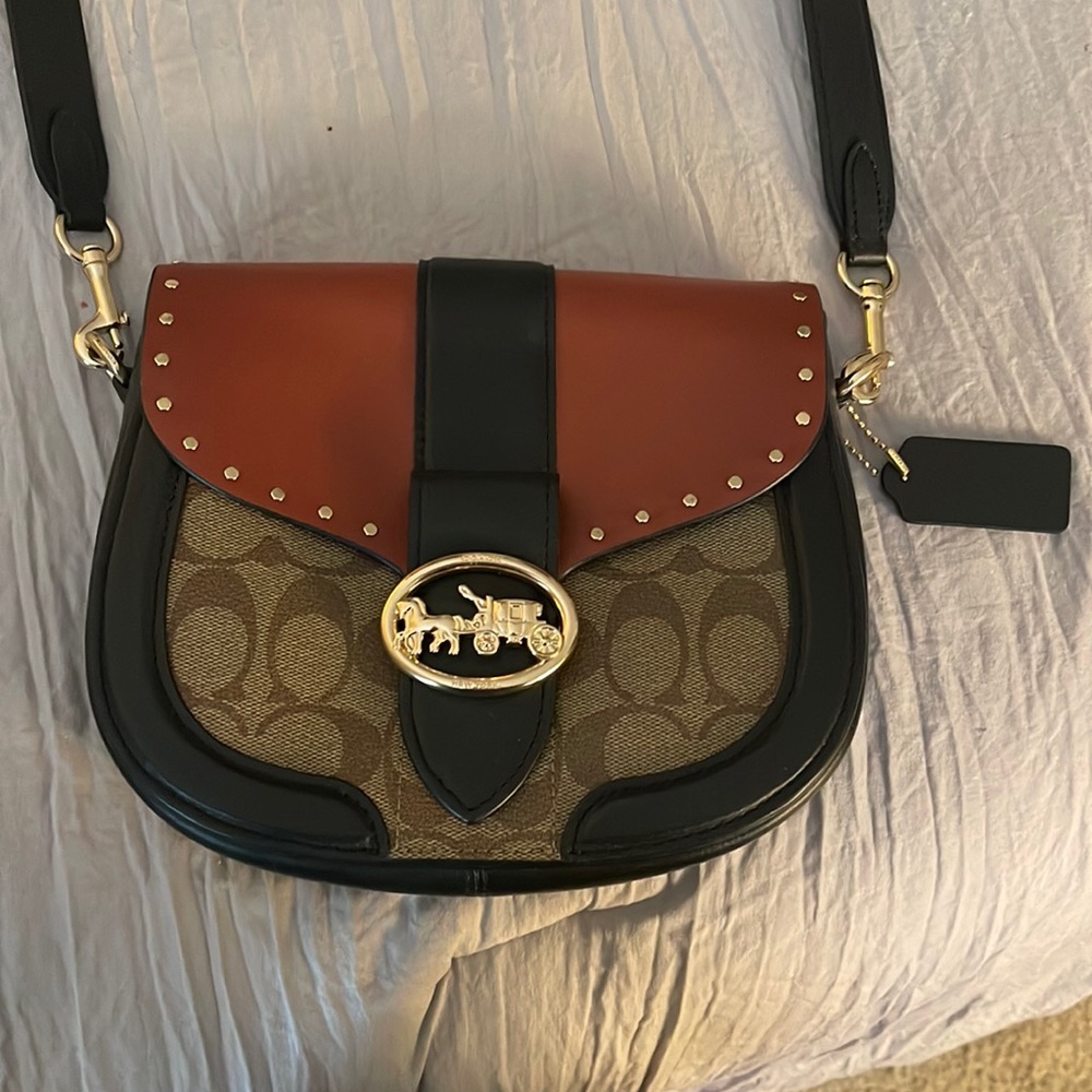 Coach Women’s Georgie Saddlebag Purse